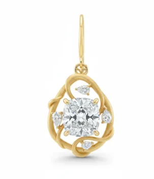 Diamond drop earrings